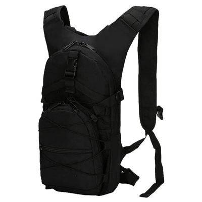 1PC Hiking Backpack Bike Backpack Walking Backpack 15L Camouflage Casual Waterproof Multi-Pocket Tactical Sport Travel Trekking Bag Army Backpack for Men and Women Black, Sports Backpack