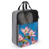 Shoe Bags for Travel Spring Dogwood Blossoms Shoe Pouch with Zipper Breathable Golf Shoe Bag for Men Women Outside Shoe Storage Organizer for Sport Business Trip Gym view 3