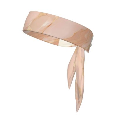 Rose Gold Marble Print Headband,Dry Head Sport Theme Hair Band,Elastic Sports Sweat Basketball Sweatband