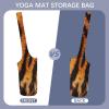 NWTRJ Tiger Striped Pattern Yoga Mat Bag Long Tote Yoga Bag with Large Side Pocket Yoga Mat Carrier Fit Most Size Mats view 3