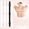 12Pcs Bra Strap Holders for Slipping Elastic Bra Strap Clips Adjustable Keep Bras Straps In Place Accessories Black White Beige view 3