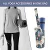 NWTRJ Cute Llama Floral Yoga Mat Bag Long Tote Yoga Bag with Large Side Pocket Yoga Mat Carrier Fit Most Size Mats view 4
