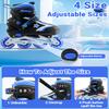 Kids Inline Skates for Boys and Girls Ages 6-12, Adjustable Beginner Skates with Light Up Wheels for Kids Youths Teen view 2