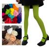 BLULILY Run Resistant Solid Colored Semi Opaque Footed Tights High Waist Pantyhose Control Top Tights Halloween Cosplay Costume view 2
