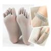 BLULILY Fashion Women Girls Five Finger Sock Sweet Style Hollow Pattern Short Sock Antiskid Finger Toe Socks New 5 Color view 2
