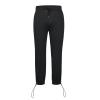 Finelylove Men's Casual Fleece Sweatpants Open Bottom Loose Fit Moisture Wicking Track Pants Striped Athletic Joggers Mens Jogger Sweat Pants Black XL view 2