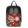 Shoe Bags for Travel Snowflakes And Christmas Trees Shoe Pouch with Zipper Breathable Golf Shoe Bag for Men Women Outside Shoe Storage Organizer for Sport Business Trip Gym view 1