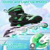 Kids Inline Skates for Boys and Girls Ages 6-12, Adjustable Beginner Skates with Light Up Wheels for Kids Youths Teen view 4