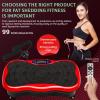 Vibration Plate Exercise Machine,Power Waver Vibration Plate Fitness Platform Vibration Plate for Lymphatic Drainage,Whole Body Vibration Plate Machine with Resistant Band view 2
