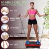 Vibration Plate Exercise Machine,Power Waver Vibration Plate Fitness Platform Vibration Plate for Lymphatic Drainage,Whole Body Vibration Plate Machine with Resistant Band view 3