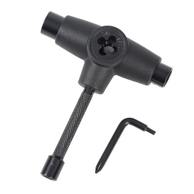 Multifunctional Skateboard T Tool For Longer Boards Skate Tool 3Size Socket Wrench For Deck And Bearing Maintenance