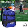 HMLIN OUTOOORS Lacrosse Bag with Two Sticks Holder,field hockey bag Separate Shoe Space with External Buckle Straps to Fix Helmet and Other Lacrosse or Field Hockey Equipment view 4