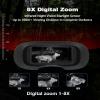 HMWOKPOT 4K Night Vision Goggles, 3D VR Digital Infrared Night Vision Binoculars with 32GB TF Card for Photo and Video - 8X Digital Zoom,Black view 2