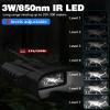 HMWOKPOT 4K Night Vision Goggles, 3D VR Digital Infrared Night Vision Binoculars with 32GB TF Card for Photo and Video - 8X Digital Zoom,Black view 3