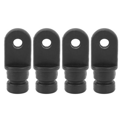 Pissente Bimini Top Hardware Fitting, Pack of 4 Black Boat Bimini Top Fitting Nylon Eye End Top Bimini Top Hardware Cover Replacement for Most Marine Boat Standard Bimini Top