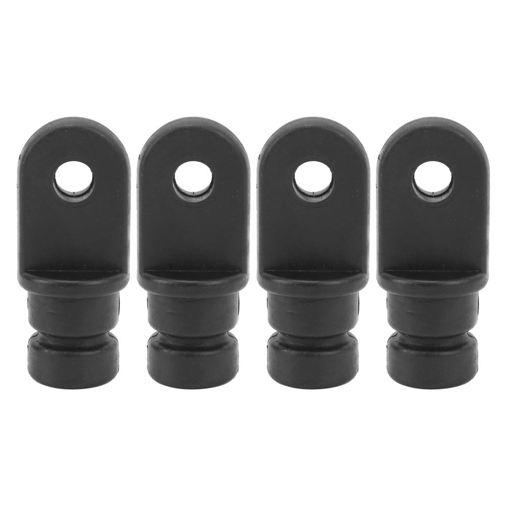 Pissente Bimini Top Hardware Fitting, Pack of 4 Black Boat Bimini Top Fitting Nylon Eye End Top Bimini Top Hardware Cover Replacement for Most Marine Boat Standard Bimini Top