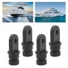 Pissente Bimini Top Hardware Fitting, Pack of 4 Black Boat Bimini Top Fitting Nylon Eye End Top Bimini Top Hardware Cover Replacement for Most Marine Boat Standard Bimini Top view 2