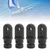 Pissente Bimini Top Hardware Fitting, Pack of 4 Black Boat Bimini Top Fitting Nylon Eye End Top Bimini Top Hardware Cover Replacement for Most Marine Boat Standard Bimini Top view 3