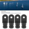 Pissente Bimini Top Hardware Fitting, Pack of 4 Black Boat Bimini Top Fitting Nylon Eye End Top Bimini Top Hardware Cover Replacement for Most Marine Boat Standard Bimini Top view 4