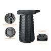 Boreeman Upgraded Collapsible Stool, Square Portable Stool, Lightweight Yet More Sturdy with Load Capacity 400lbs, Perfect for Camping Fishing Hiking BBQ (Square Black) view 4
