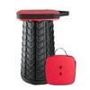 Boreeman Upgraded Collapsible Stool, Square Portable Stool, Lightweight Yet More Sturdy with Load Capacity 400lbs, Perfect for Camping Fishing Hiking BBQ (Square Red) view 1