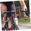 Anneome Pu Water Bottle Holder for Bikes Vintage Style Aluminum Alloy Cup Holder for Cycling Hiking and Camping Securely Holds Bottles Retro Faux Pu Design Brown view 4