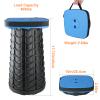 Boreeman Upgraded Collapsible Stool, Square Portable Stool, Lightweight Yet More Sturdy with Load Capacity 400lbs, Perfect for Camping Fishing Hiking BBQ (Square Blue) view 2