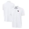 Antigua Men's White Houston Texans Reprocess Polo view 1