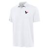 Antigua Men's White Houston Texans Reprocess Polo view 2
