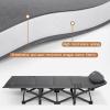 Camping Cot for Adults with Pillow, Supports 190kg/418lbs, Portable Folding Bed for Sleeping, Lightweight Camping Cots for Outdoor Travel Camp Beach Vacation(190*71*36cm/74.8*28*14.2in) view 4