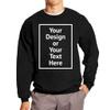 Awkward Styles Personalized F260 Unisex Ultimate Cotton Crewneck DIY Add Your Photo Image Text Custom Sweatshirt Gifts Black 3XL view 1