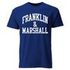 Barnesmith Franklin & Marshall College F&M Diplomats Short Sleeve Adult Unisex T-Shirt, Classic, Navy, Small view 1