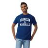 Barnesmith Franklin & Marshall College F&M Diplomats Short Sleeve Adult Unisex T-Shirt, Classic, Navy, Small view 2