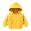 Toddler Baby Boys Girls Hoodie Solid Color Long Sleeve Pullover Outwear Unisex Sports Autumn (Yellow, 18-24 Months) view 1