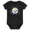 Outerstuff Newborn & Infant Pittsburgh Steelers Team Starter 3-Pack Bodysuit Set view 2