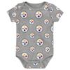 Outerstuff Newborn & Infant Pittsburgh Steelers Team Starter 3-Pack Bodysuit Set view 4