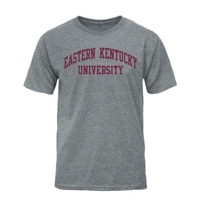 Barnesmith Eastern Kentucky University EKU Colonels Short Sleeve Adult Unisex T-Shirt, Classic, Charcoal Grey, X-Large