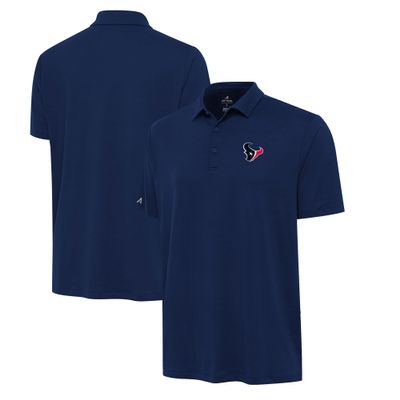 Antigua Men's Navy Houston Texans Reprocess Polo
