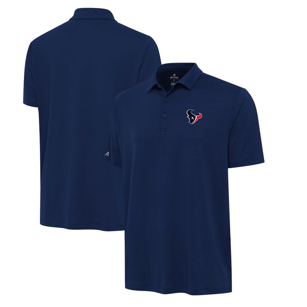 Antigua Men's Navy Houston Texans Reprocess Polo