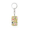 Wxenaiedk Playing Card Suit Casino Pattern Keychain For Rectangle Carabiner With Keyring Clips Organizer For Car Keys view 1