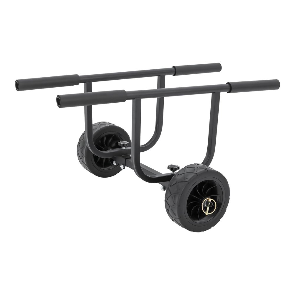 MUSESPANI Universal Bend Kayak Canoe Boat Carrier Dolly Trailer Tote Trolley Transport Cart Wheel for Carrying Kayaks, Canoes, Paddleboards, Float Mats, Boats 100kg