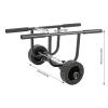 MUSESPANI Universal Bend Kayak Canoe Boat Carrier Dolly Trailer Tote Trolley Transport Cart Wheel for Carrying Kayaks, Canoes, Paddleboards, Float Mats, Boats 100kg view 2
