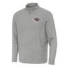 Antigua Men's Heather Gray Baltimore Ravens Subtle Quarter-Zip Top view 1