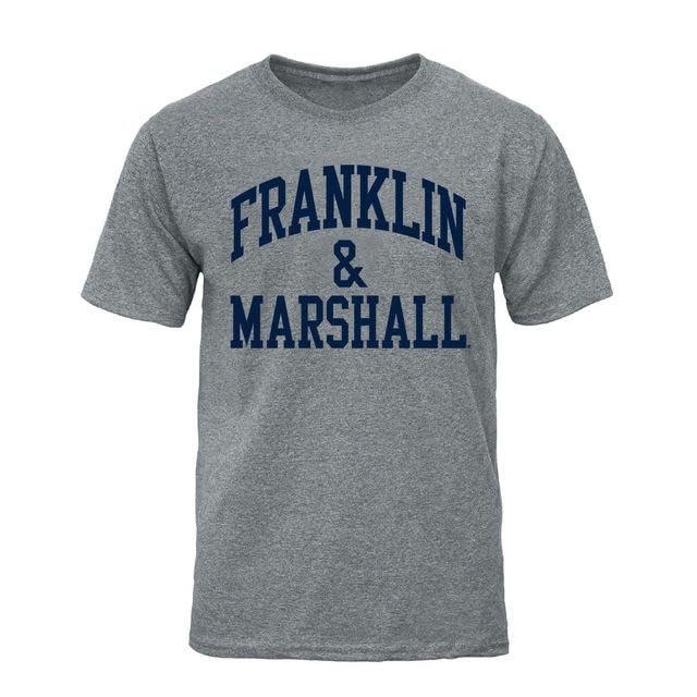 Barnesmith Franklin & Marshall College F&M Diplomats Short Sleeve Adult Unisex T-Shirt, Classic, Charcoal Grey, X-Large