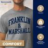 Barnesmith Franklin & Marshall College F&M Diplomats Short Sleeve Adult Unisex T-Shirt, Classic, Charcoal Grey, X-Large view 3