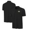 Antigua Men's Black Green Bay Packers Reprocess Polo view 1