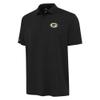 Antigua Men's Black Green Bay Packers Reprocess Polo view 2