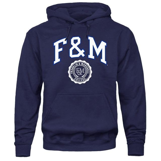 Barnesmith Franklin & Marshall College F&M Diplomats Hooded Sweatshirt, Heritage, Navy, Small