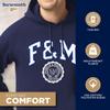 Barnesmith Franklin & Marshall College F&M Diplomats Hooded Sweatshirt, Heritage, Navy, Small view 3