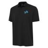 Antigua Men's Black Detroit Lions Reprocess Polo view 2
